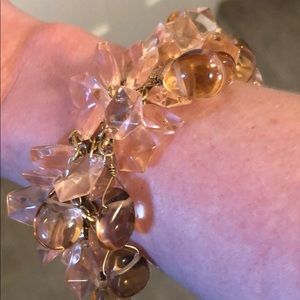 J. Crew Jewelry - J Crew bracelet with pink + peach gems 💎 J. Crew Jewelry - J Crew bracelet with pink + peach gems 💎